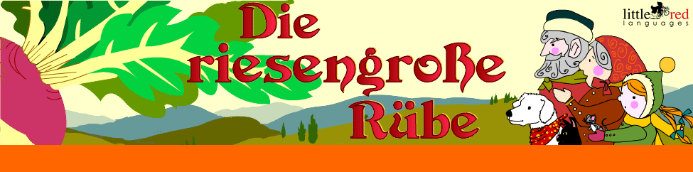 Die riesengroße Rübe | German animated story | Little Red Languages